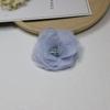 Direto da fábrica 6cm borda queimada flor mais núcleo cor de fogo acessórios de flor para roupas broche para sapatos acessórios de cachecol