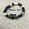 Venta Directa de Fábrica~Pulsera de Cerámica Linda de Dibujos Animados Peculiares de Jingdezhen para Mujeres Diseño de Nicho Dopamina Mejor Amiga Estudiante