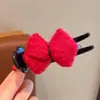 Presilha de Cabelo Infantil com Laço e Cabeça de Bola Pinça para Pegar Cabelo Acessórios de Cabeça de Inverno para Meninas Novo Estilo 2024 Presilha de Cabelo para Meninas Acessórios de Cabelo para Bebê