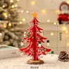 2026 Nova Decoração de Natal Pequena Árvore de Natal de Mesa Pacote de Material DIY para Casa Mini Enfeite Pequeno Presente