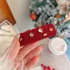 Pinza para el Cabello de Tela Vintage Roja Estilo Nuevo Pinza Lateral para Mujeres, Accesorio para el Cabello Pinza Bb de Gama Alta para Otoño e Invierno, para Cabello Suelto y Flequillo