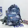 Mochilas Escolares Transfronterizas con Graffiti, Mochilas de Pareja para Estudiantes de Secundaria y Universidad, Mochilas Portátiles de Osito Lindo, Modernas y Versátiles