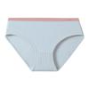 Ropa Interior de Algodón Puro 10A Antibacterial de Canalé Otoño e Invierno Clase A para Mujer, Alta Elasticidad, Cintura Media, Suavidad como una Nube, Calzones Triángulo al por Mayor