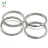 Anillo para llaves de acero inoxidable anillo plano anillo doble llavero anillo para llaves nuevos accesorios de joyería hechos a mano DIY en stock venta al por mayor