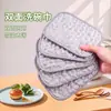 Pano de limpeza para louça de camada dupla espessado atualizado, gaze de algodão com fio de prata, antiaderente a óleo, para lavar louça e limpeza doméstica