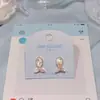 Colares e Brincos Série Oceano, Design de Nicho de Luxo Leve de Alta Qualidade, Corrente para Clavícula, Pulseira Exquisita e Doce