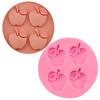 Em estoque atacado 4 mesmo molde pequeno de bolo de maçã DIY silicone ferramentas de confeitaria de açúcar molde de gelo H1728 bolo
