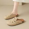 Zhr Zapatillas Retro de Suela Gruesa y Punta Cerrada para Mujer 2026 Verano Sandalias Romanas de Suela Blanda para Uso en Exteriores Zapatos Birkenstock sin Cierre