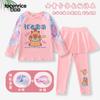 Nuevo Traje de Baño Kapibala para Niñas, Conjunto de Dos Piezas con Pantalones Largos de Manga Larga, Secado Rápido, Protección Solar, Traje de Baño para Niñas