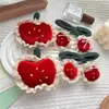 Nueva Banda para el Cabello DIY de Red Velvet Cereza Manzana para Niños Diadema Dulce y Versátil para Niñas Accesorios para el Cabello Accesorios Lote