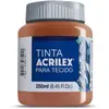 Tinta para tecido fosca 250ml Marrom