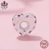 Série de Ação de Graças Aiful Pingente de Peru Combinação de Coração com Contas de Prata Esterlina S925 Joias DIY de Feriado Contas Soltas