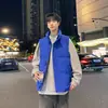 Chaleco acolchado cálido de moda versátil para deportes al aire libre de otoño e invierno para hombre, chaqueta de algodón