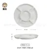Plato creativo chino de melamina blanca vajilla de banquete de cocina privada plato de hotel restaurante plato de sopa plato de aperitivo plato personalizado