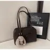 Bolsa Nicho Retrô Estilo Coreano para Mulheres 2025 Novo Modelo para Trabalho e Deslocamento, Bolsa Tote Versátil de Grande Capacidade