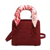 Bolso Transfronterizo de Alta Gama, Nuevo Modelo 2026, Pañuelo de Seda Bordado Intensamente, Bolso Cruzado de Hombro Único para Mujer, Comercio Exterior