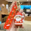 Llavero Colgante de Navidad de Dibujos Animados Llavero de Navidad Colgante para Mochila Escolar Decoración de Árbol de Navidad de Papá Noel