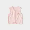 Colete de Bebê Primavera e Outono Roupa Externa Infantil Jaqueta Cardigã Para Meninos e Meninas de Um Ano Camada Base Colete para Crianças Pequenas Colete de Bebê