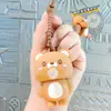 Nuevo Dibujo Animado Lindo Forma de Animal Pequeño Pequeño Dinosaurio Pequeño Oso Soplando Burbujas Llavero de Silicona Juguete de Compresión para Descompresión