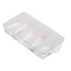 Caja de Cinco Compartimentos para Señuelos Duros Red Head Abs Señuelo Vib Rastreador de Olas Minnow Gordito Señuelo Tipo Lápiz Equipo de Pesca Serie Red Head