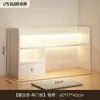 Estantería de escritorio, estante de almacenamiento multicapa para escritorio, librero de almacenamiento simple, organizador vertical pequeño multicapa