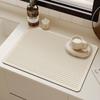 Tapete Drenante de Cozinha Estilo Japonês Tapete para Bancada Mesa de Bar Absorvente Antiderrapante Isolamento Térmico Tapete de Mesa Tapete para Máquina de Café Bandeja para Tigelas Tapete de Controle de Água