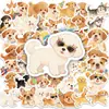 Pegatinas Lindas de Cachorros para Fiesta de Nuevo Estilo Transfronterizas, Adorables Pegatinas Decorativas Impermeables Estilo Ins de Mascotas para Maletas y Botellas de Agua
