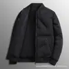 Moda tendencia de invierno unisex ropa para exteriores chaqueta con cuello de béisbol ropa abrigadora chaqueta chaqueta acolchada de algodón
