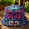 Colección de sitios web independientes transfronterizos nuevos de 2026: Sombrero de pescador y sombrero para el sol versátiles de arcoíris con estampado digital 3D y bordado acolchado, aptos para hombres y mujeres
