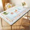 Mantel de mesa de comedor estilo caricatura, lavable, impermeable, a prueba de aceite, protector de mesa, nuevo modelo 2025, lujo ligero, sensación de alta gama, mantel para mesa de centro