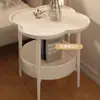 Sala de Estar de Fábrica Quarto Simples Mesa de Cabeceira de Quarto de Dormir Mesa de Centro Pequena de Fábrica Mesa Redonda Pequena para Sofá Prateleira de Armazenamento de Luxo Leve Jialei De Zhu