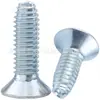 Tornillo de Cabeza Avellanada Phillips de Zinc Azul y Blanco Chapado en Hierro con Rosca Triangular, Tornillo de Cabeza Plana Phillips con Rosca Triangular M2.5M3M4M5M6