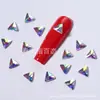 Joias de diamante de fundo plano para nail art, broca para ponta do dedo, cor mágica AB brilhante, formato especial de strass de fundo plano, decoração de unha