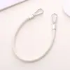 Correa de muñeca única de cuero PU nuevo, cordón para teléfono, cadena de mano colorida versátil de doble hebilla, accesorio de cadena para teléfono