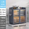Estante de Almacenamiento de Cocina de Bambú con Puerta Aparador para el Hogar y el Comedor Gabinete Plegable de Piso de Múltiples Niveles Gabinete de Almacenamiento de Pared Estante para Horno