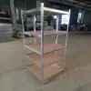 Fábrica Produce Estanterías de Almacenamiento Pintadas en Spray de Cinco Esquinas, Estantes para el Hogar, Estanterías de Almacenamiento de Múltiples Niveles Estilo Almacén al por Mayor