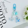 Llavero Colgante Creativo de Resina Oso Lindo Lazo de Caramelo Encanto para Bolso Llave de Coche Teléfono Pequeña Decoración