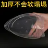 Platos Redondos Desechables Engrosados, Platos de Cena Transparentes Moldeados por Inyección para Uso Doméstico, Adecuados para Reuniones y Banquetes, Aptos para Microondas, Paquete de 10, 8 10 pulgadas