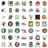 50 peças adesivos de graffiti esportivo adesivos de desenho animado criativos adesivos à prova d'água para celular, copo d'água, bagagem adesivos de PVC