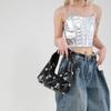 Bolso de Hombro Simple y Moderno Estilo Coreano para Mujer 2025 Primavera Nuevo Diseño Nicho Portátil Media Luna Sobaco