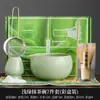 Tigela de matcha estilo japonês song dynasty chá de matcha ferramenta de pedido de chá tigela de chá de cerâmica xícara de chá misturador pincel de chá de matcha conjunto de chá