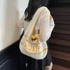 Bolso de Mano Tejido Nuevo de Moda para Mujer Bolso de Hombro Elegante Bolso de Playa para Viaje