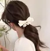 Diadema Negra con Lazo para Mujer Accesorios para el Cabello Bajo Bola Estilo Nuevo 2025 Lazo Pequeño Fragante para Cola de Caballo Cuerda para el Cabello Tocado