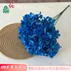 Hortensia de Seda Artificial, 270 Piezas, Ramo de Cinco Ramas de Hortensias, Venta al por mayor en el extranjero, Base de Decoración para Arreglo Floral de Fondo de Boda