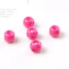 Pintura acrílica de 8 mm cuentas de 4 vías perforadas de cuatro vías cuentas sueltas cadena para teléfono móvil con cuentas pulsera accesorios de joyería diy