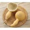 Colador de calabaza natural Malla de filtro de té Cuchara de personalidad creativa Set de té Kung Fu Cuchara de té Accesorios para la ceremonia del té
