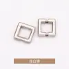 Botones Metálicos Cuadrados Ocultos Cosidos a Mano, Botones para Camisa, Botones Tejidos para Suéter, Accesorios de Ropa Jinda