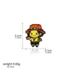 Mercancía de Anime Broches de One Piece: Luffy Sombrero de Paja, Zoro, Ace, Insignias de Barco Pirata