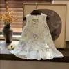 Vestido Infantil Verão 2026 Novo Estilo Roupas de Verão Infantil Tulipa Sem Mangas Princesa Estiloso Doce Vestido Colete