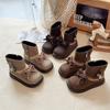 Botines Infantiles tipo Martin, Botines Cortos para Bebé, Botines Cortos de Moda y Lindos Estilo Princesa para Niñas, Botas de Suela Suave para Otoño e Invierno